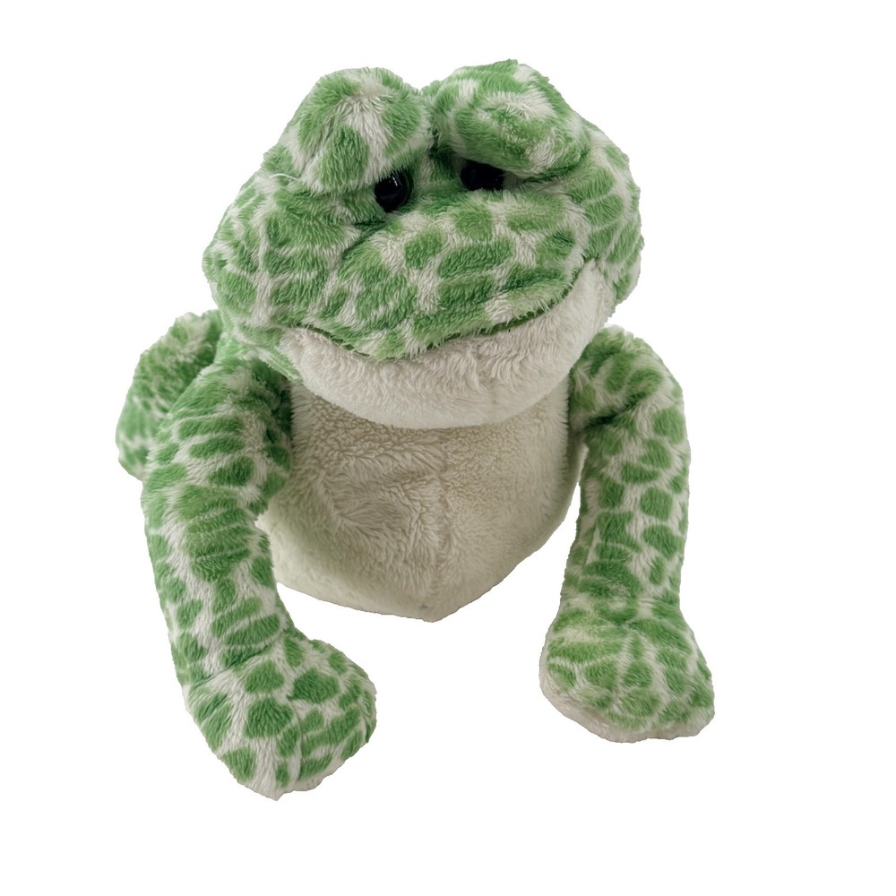 Ganz Green Frog Plush Stuffed Animal Soft Toy Spotted Cute